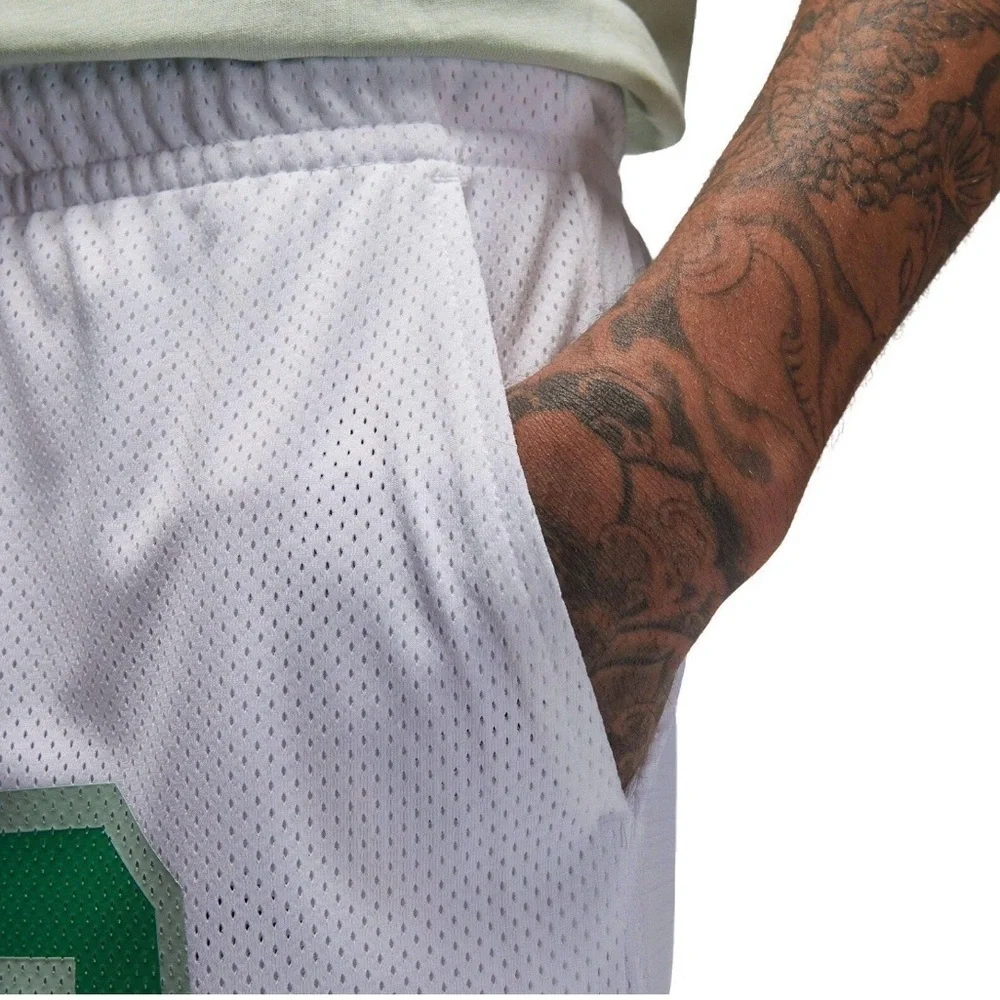 NEW NIKE MEN'S JORDAN ESSENTIALS GRAPHIC MESH SHORTS DX9671-100 EXTRA LARGE XL